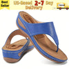 Blue Slippers For Women,Womens Luxury  Flip Flops With Ergonomic Support,Wedge Sandals For Casual Outdoor,Summer Beach Sandals & Fashion Slippers